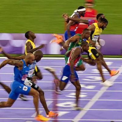 ලයිල්ස් තත්පර 0.005කින් මීටර් 100 රන් පදක්කම හිමිකර ගත් අයුරු